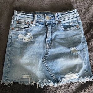 American Eagle Outfitters Blue Mini Pencil Skirt